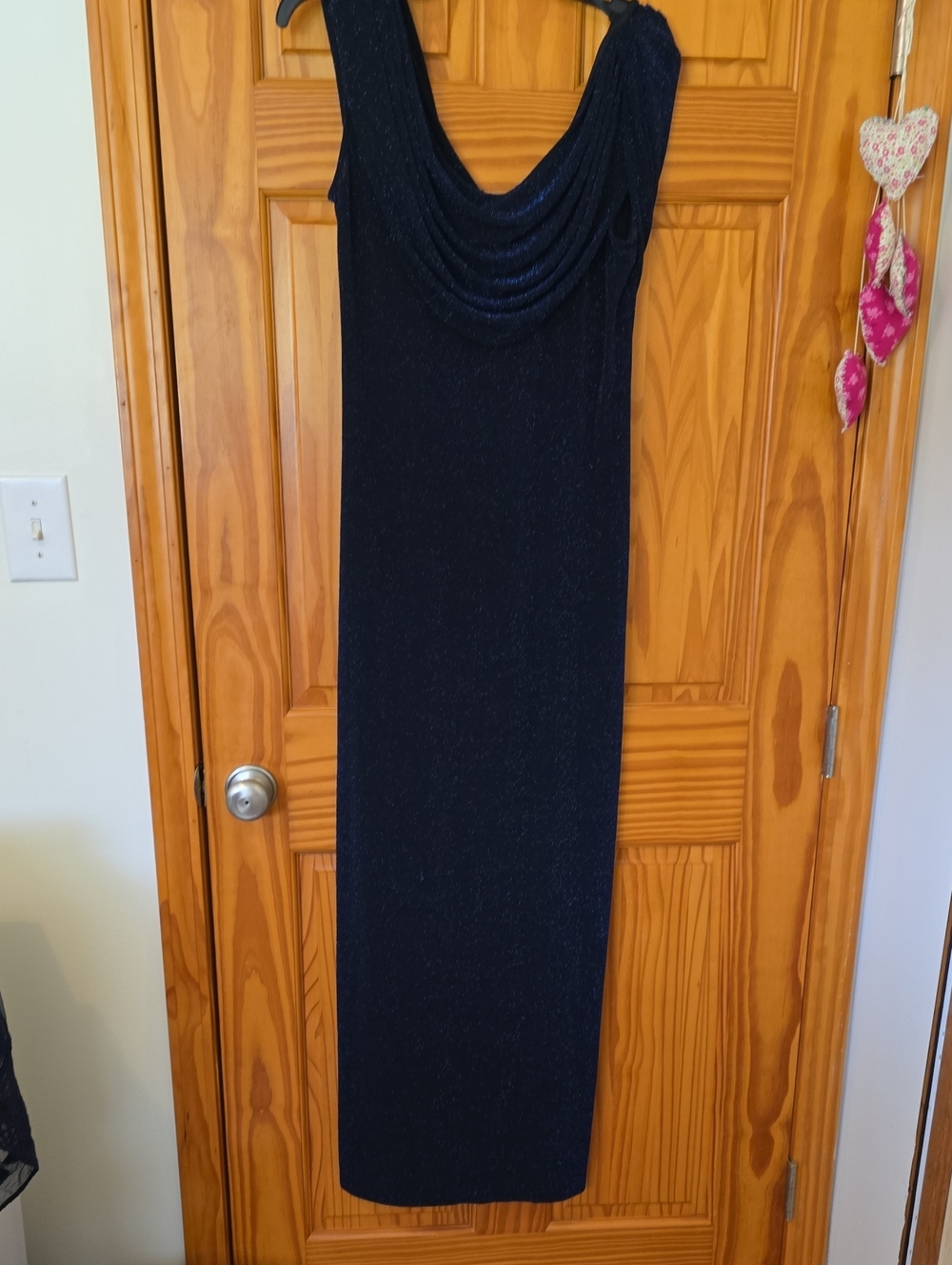 Alex Evenings Midnight Navy Scoop-Neck Maxi Dress